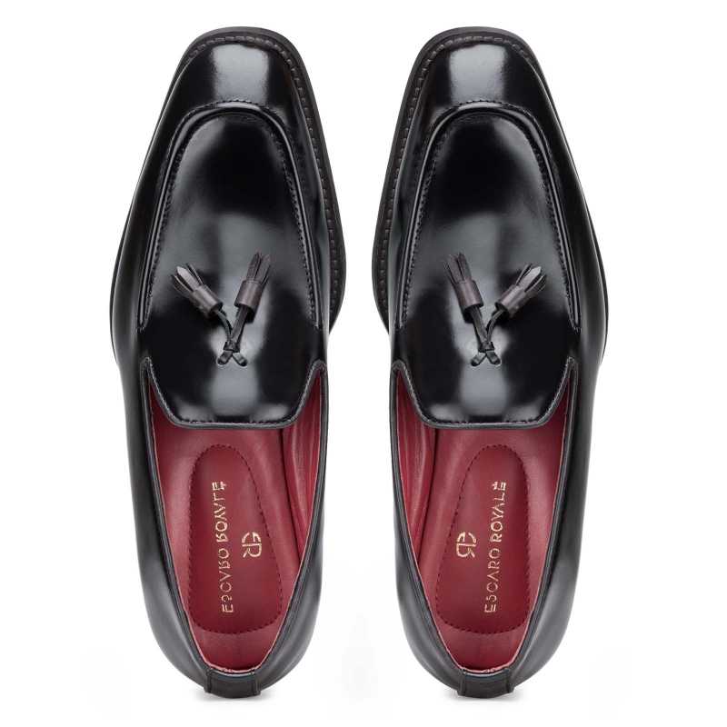 Black Tassel Loafers