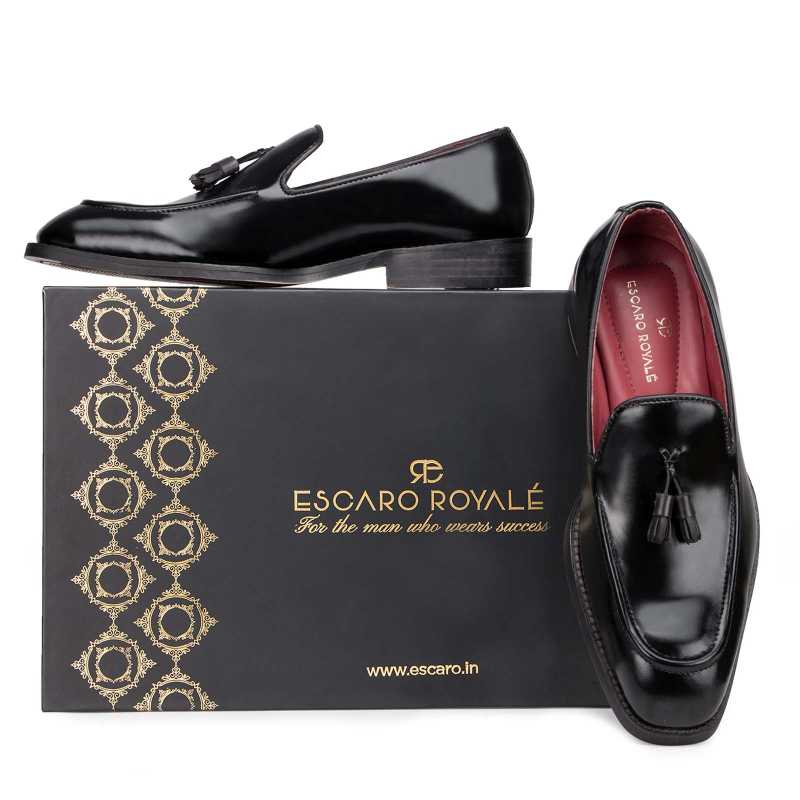 Black Tassel Loafers