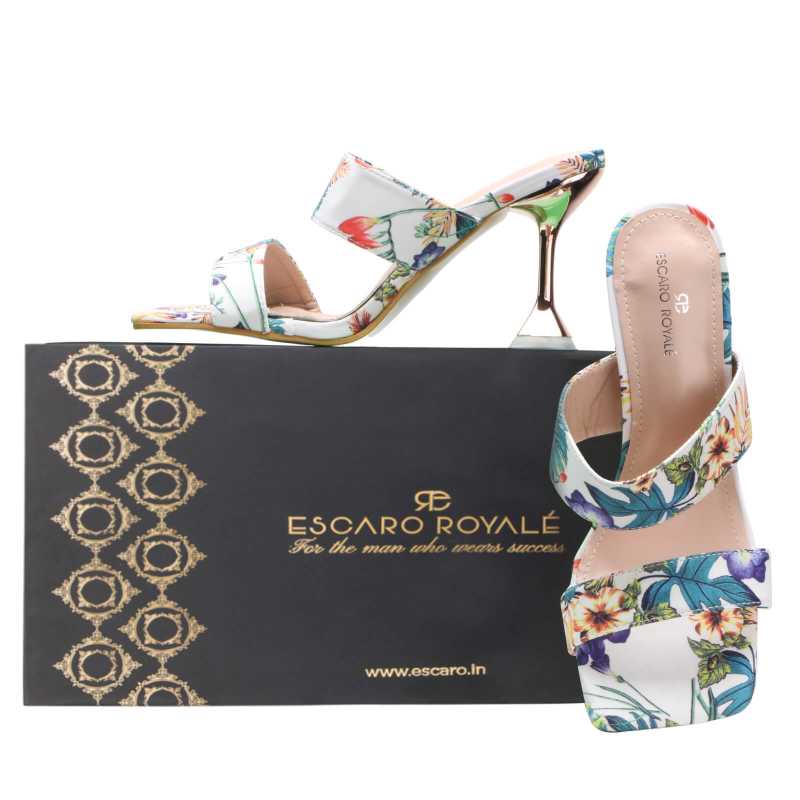 Bianca Floral Pyramid Heels 1022