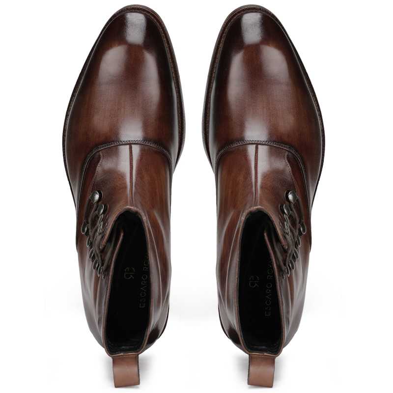 Francisco Laceup Boots in Brown