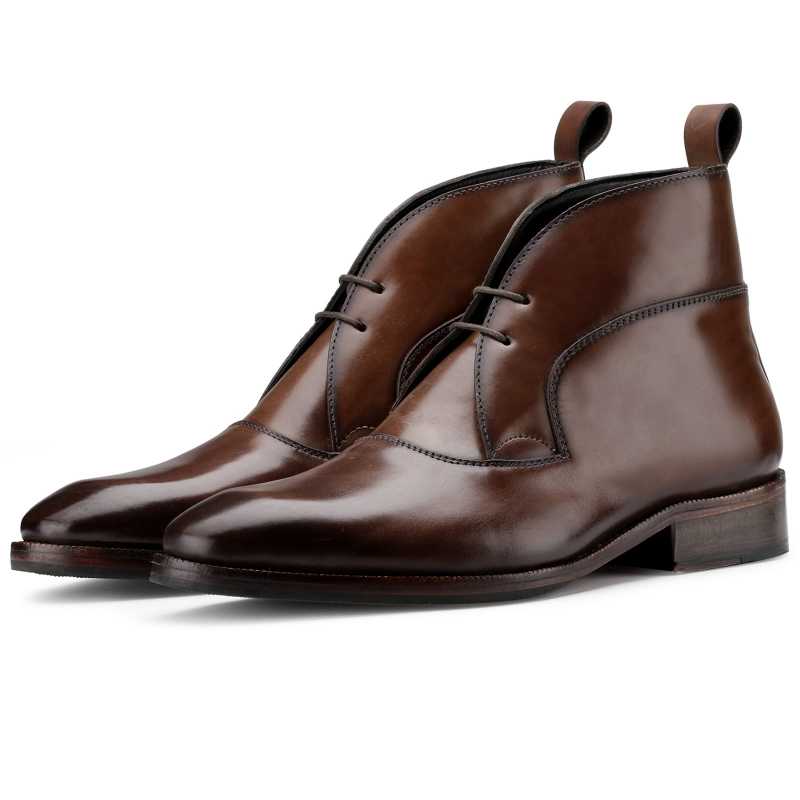 The Hudson Designer Chukka Boot In Brown
