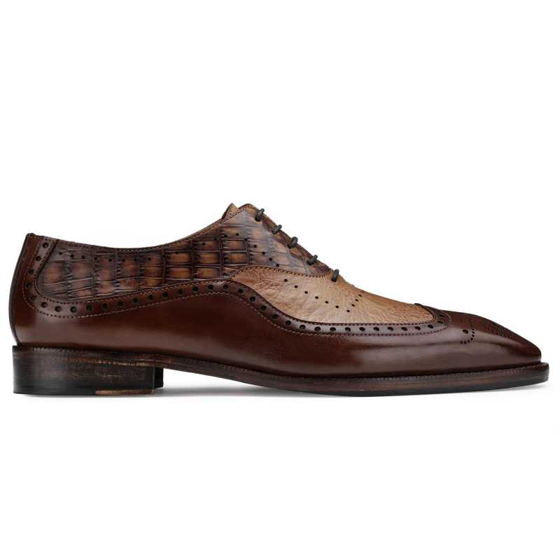 Cabot Three-Textured Oxfords in Brown