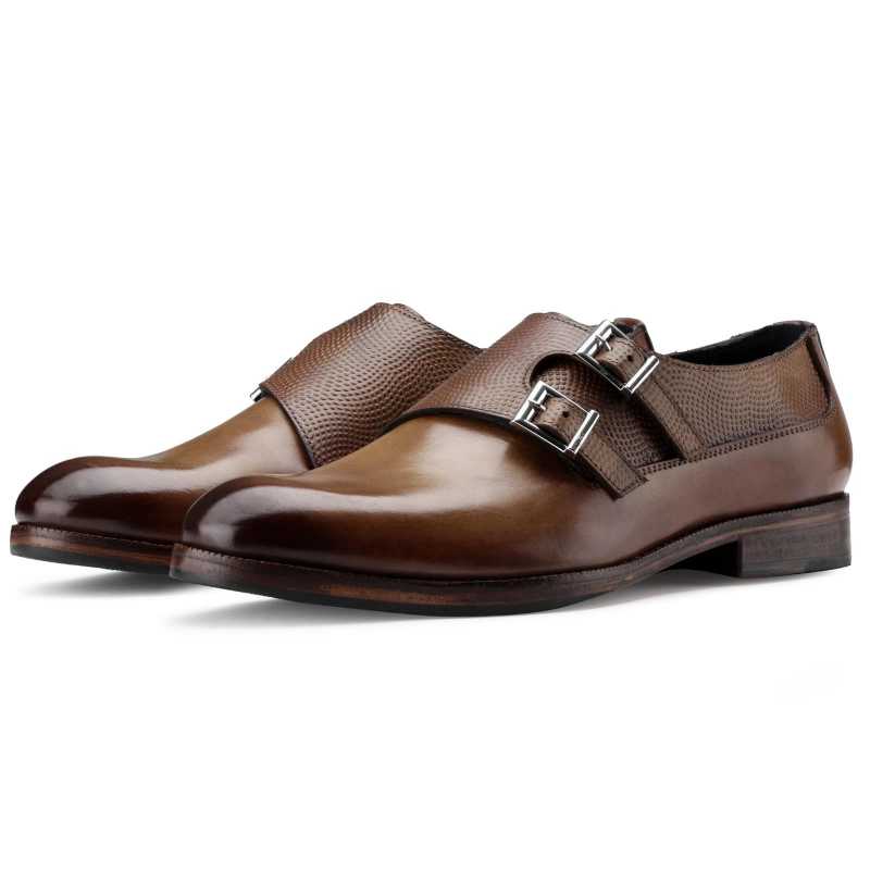 Samuel Designer Double Monks in Tan