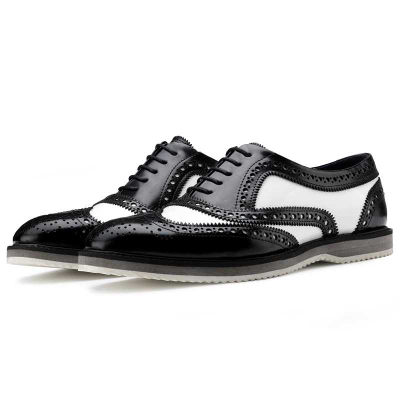 Golf Designer Brogue In Black White