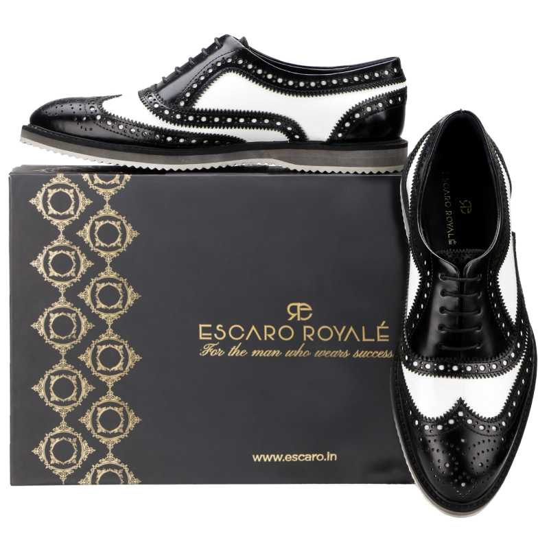 Golf Designer Brogue In Black White