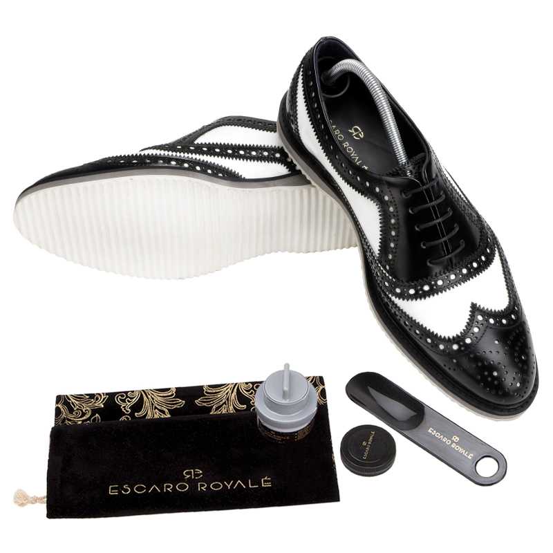 Golf Designer Brogue In Black White