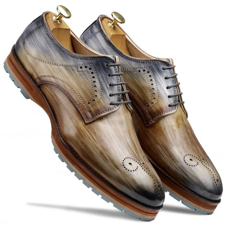 Aurora Derby Shoes in Ombre Effect in Multicolor