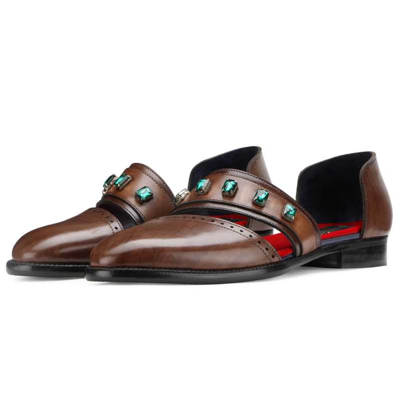 Hector Leather Sandals Brown