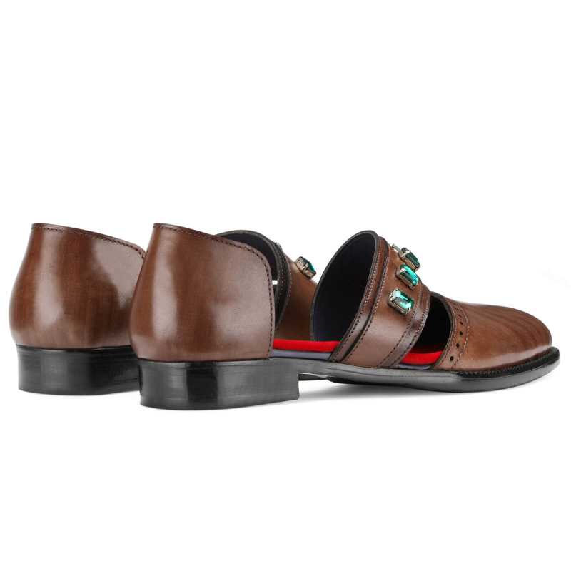 Hector Leather Sandals Brown