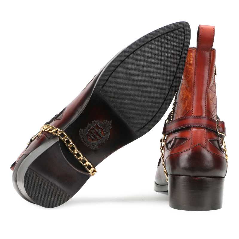 Santiago Cowboy Boots in Brown