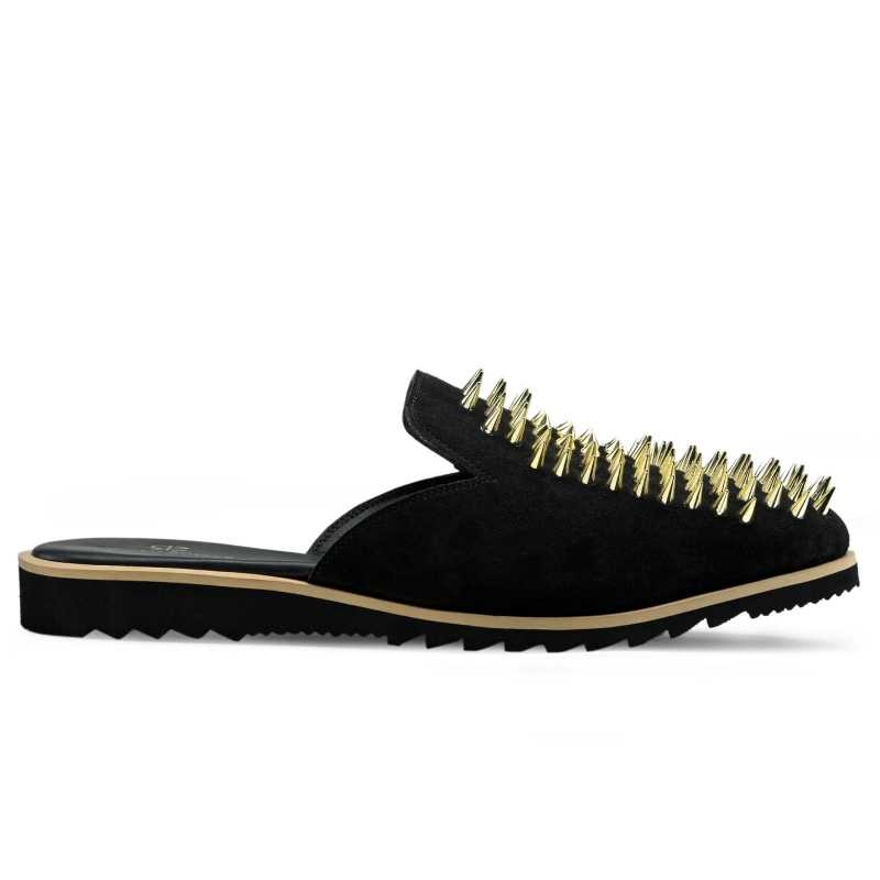 Garrett Metal Stud Slipper Mules / clearance