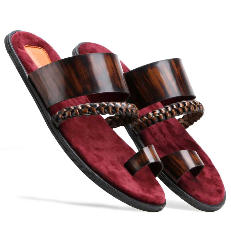 Genesis Weaved Slippers - Brown