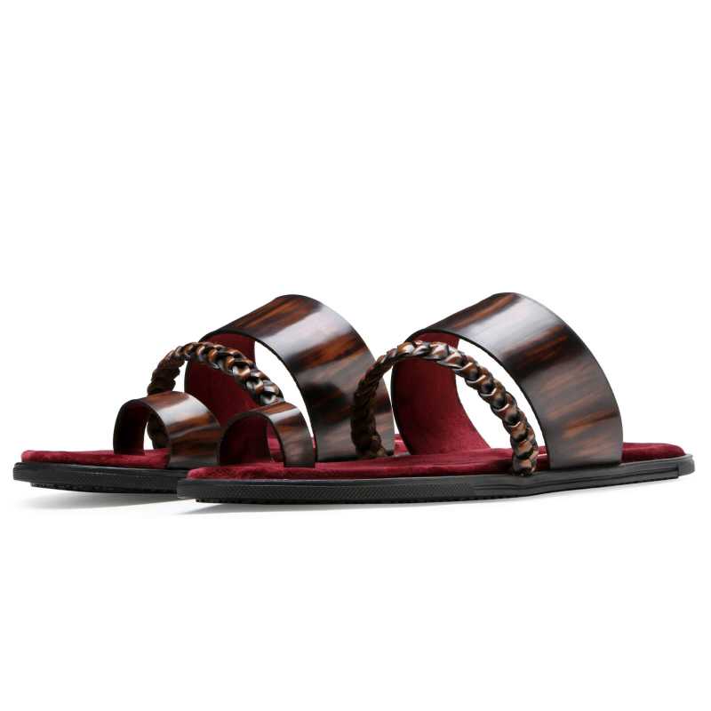 Genesis Weaved Slippers - Brown