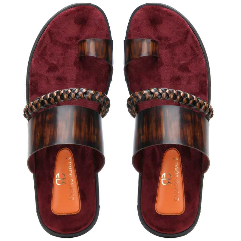 Genesis Weaved Slippers - Brown
