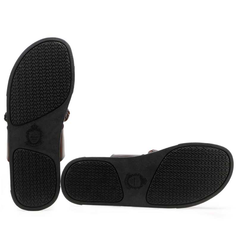 Genesis Weaved Slippers - Brown