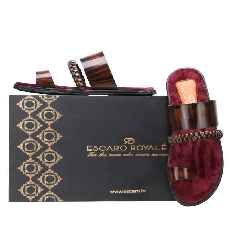 Genesis Weaved Slippers - Brown