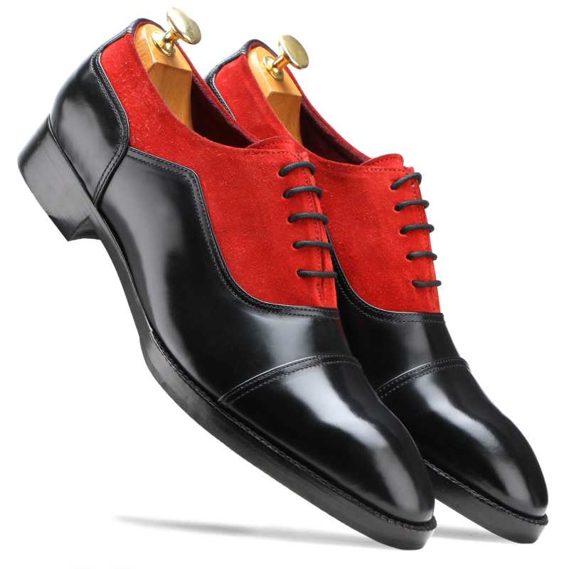 Rowan Toecap Oxfords in Red-Black