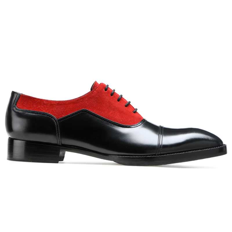 Rowan Toecap Oxfords in Red-Black