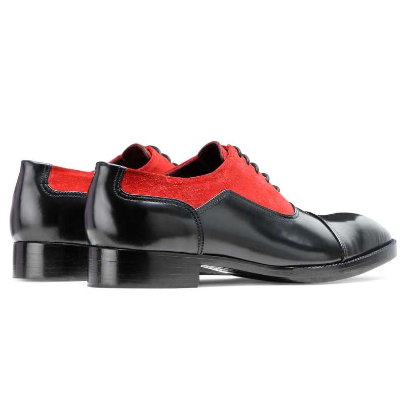 Rowan Toecap Oxfords in Red-Black