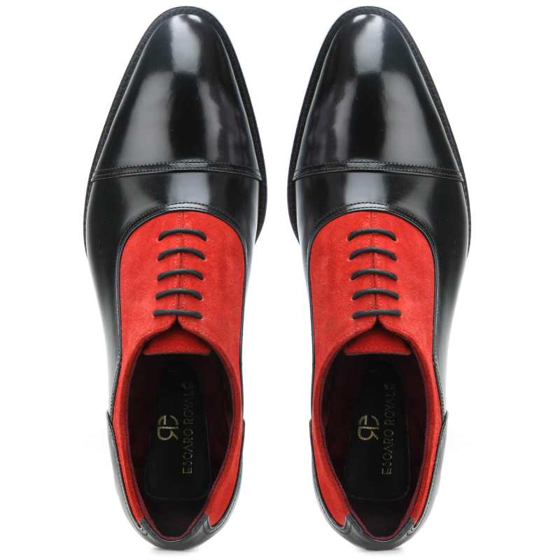 Rowan Toecap Oxfords in Red-Black