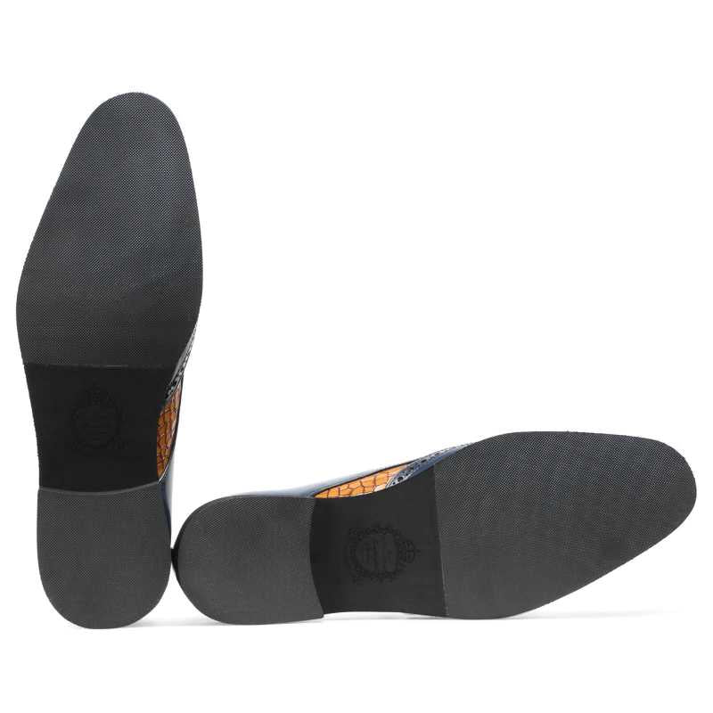 Arista Monk Shoes in TanBlue