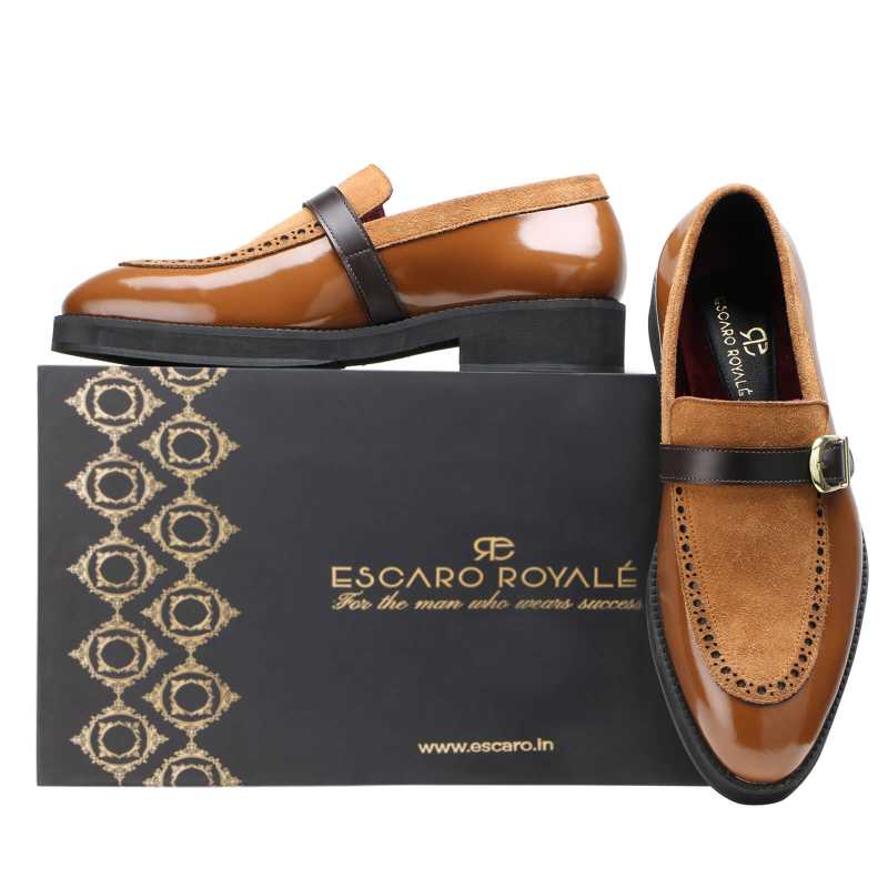 Oakley Buckled Loafers in Tan