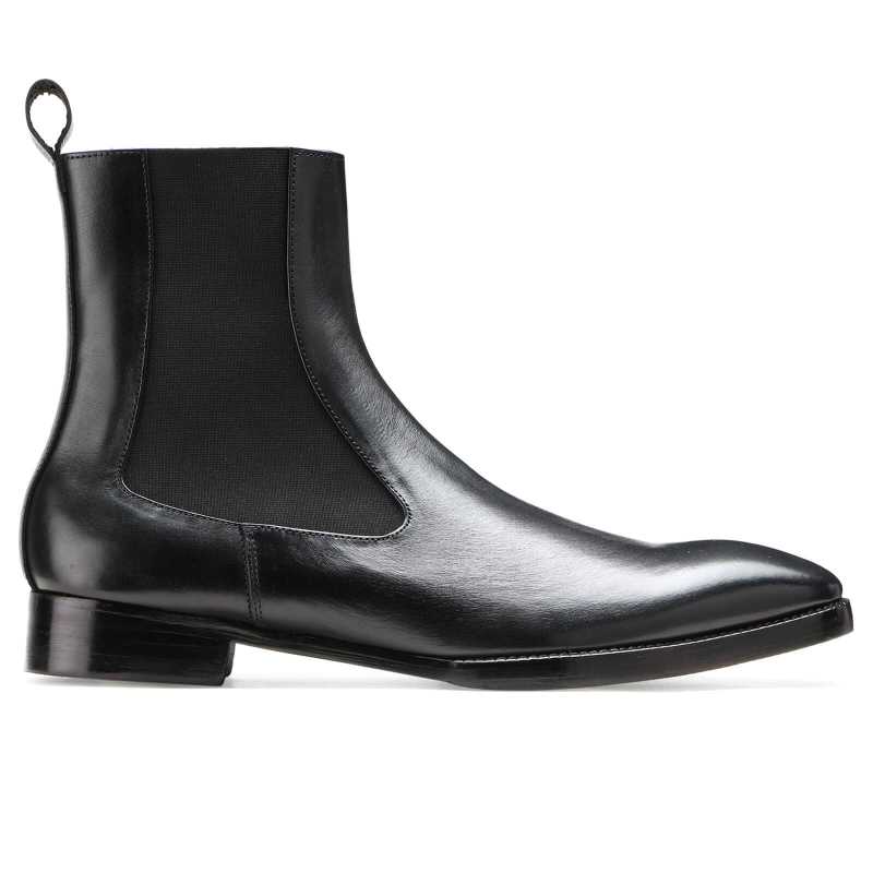 Sable Italian Chelsea Boots in Black