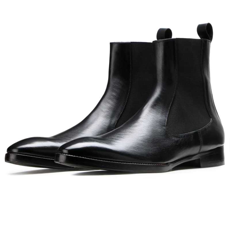 Sable Italian Chelsea Boots in Black
