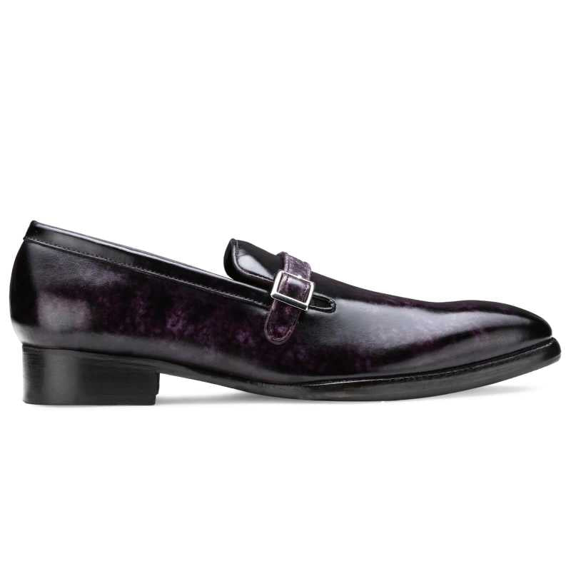 Mushashi Buckled Loafers in Purple