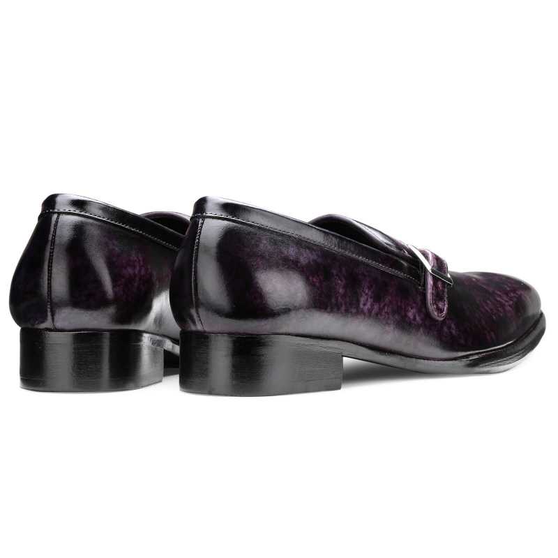 Mushashi Buckled Loafers in Purple