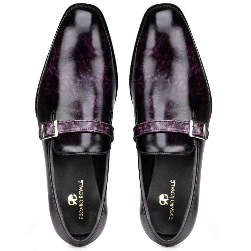 Mushashi Buckled Loafers in Purple