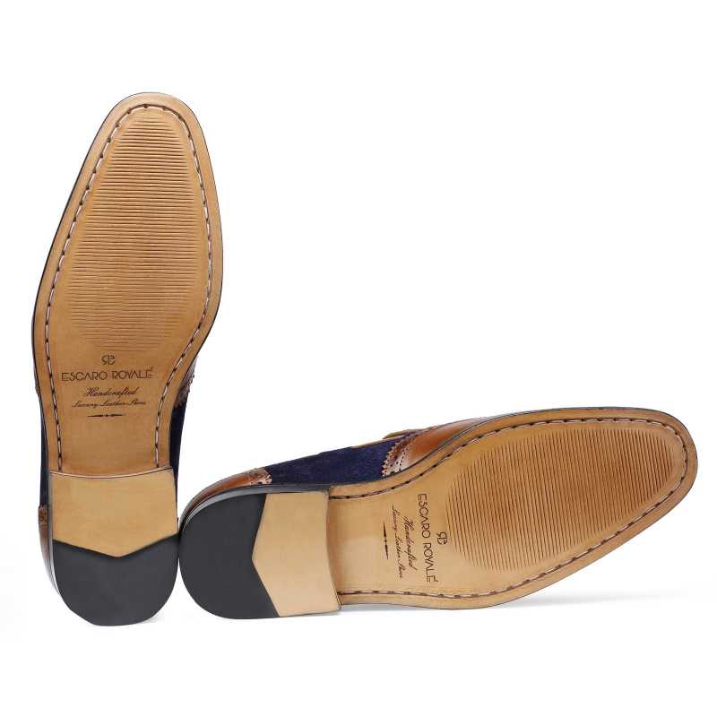 Chicago Tassel Loafers in TanBlue
