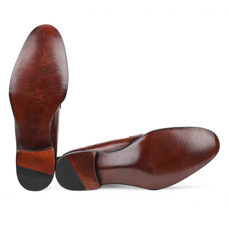 Colonel Goodyear-welted Laceup Boots in Brick Red