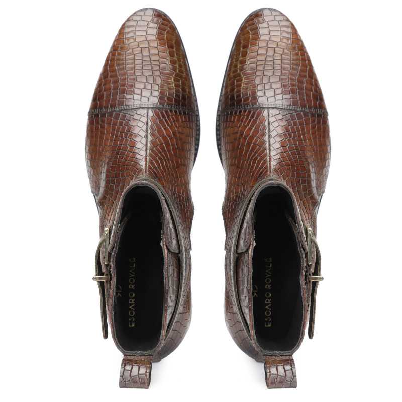 Scales Patina Jodhpur Boots in Olive