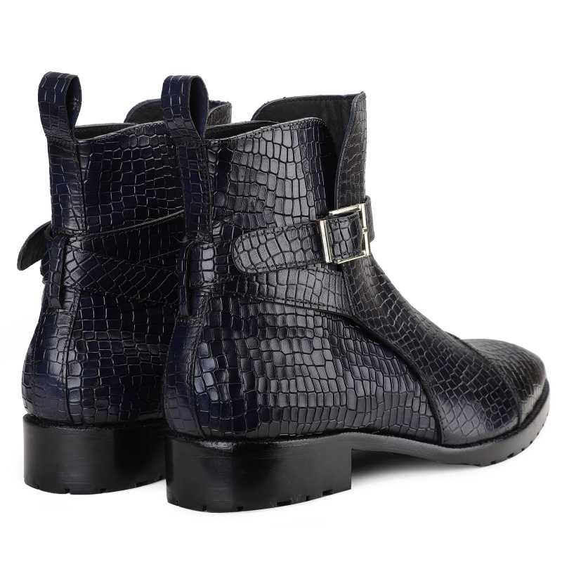 Scales Patina Jodhpur Boots in Gray