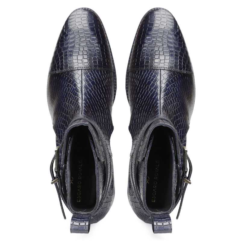 Scales Patina Jodhpur Boots in Gray