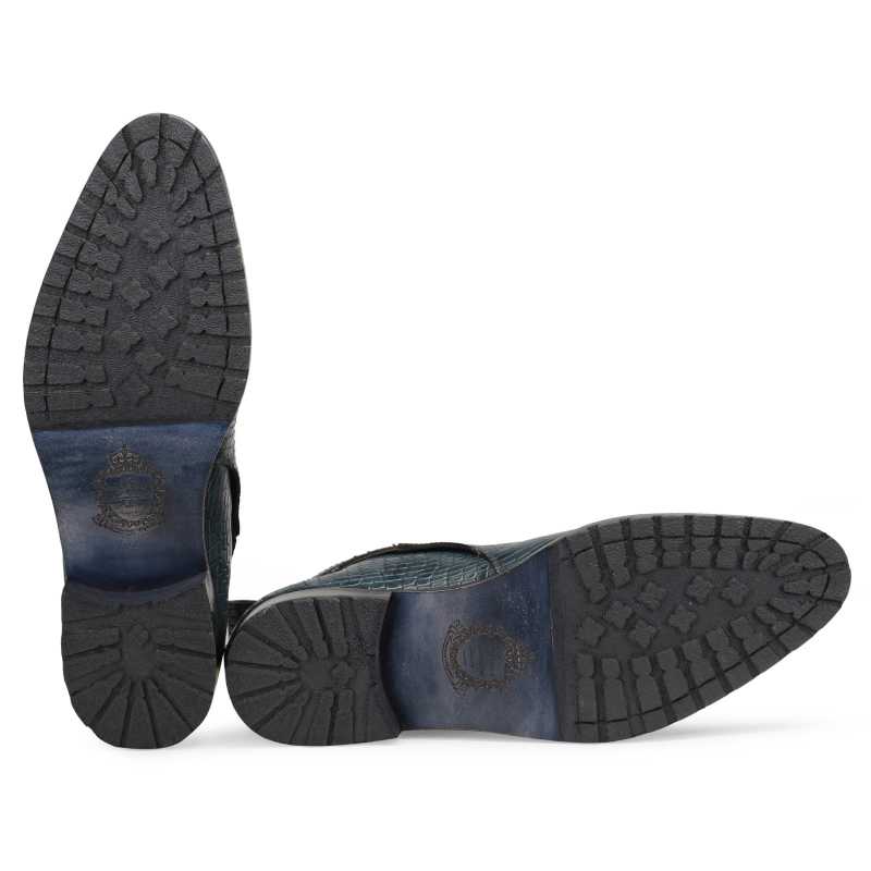 Jodhpur Boot In Patina Scales Blue