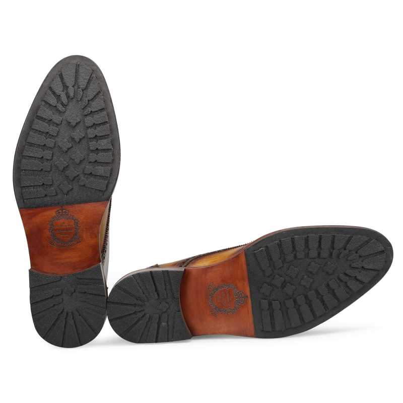 Aurora Wingtip Lace-up Boots with Ombre Effect