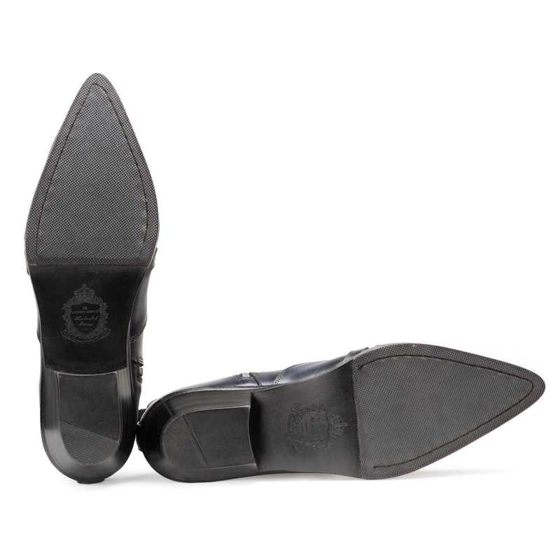 Montana Cowboy Boots in Black-Blue