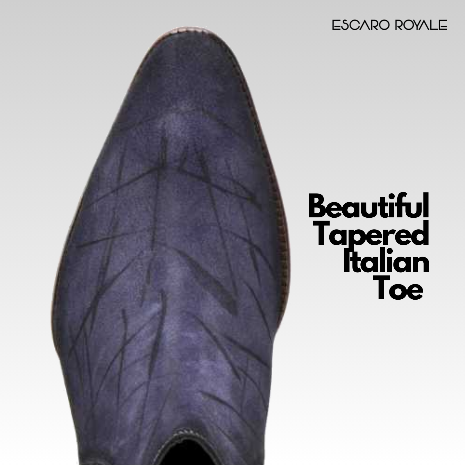 Carbine Suede Zipper Boots in Blue