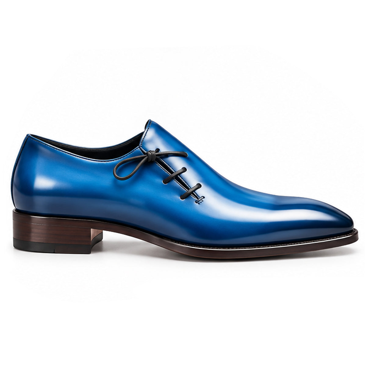 Bordo Wine Leather Side Lace-Up - men's shoes, view 4