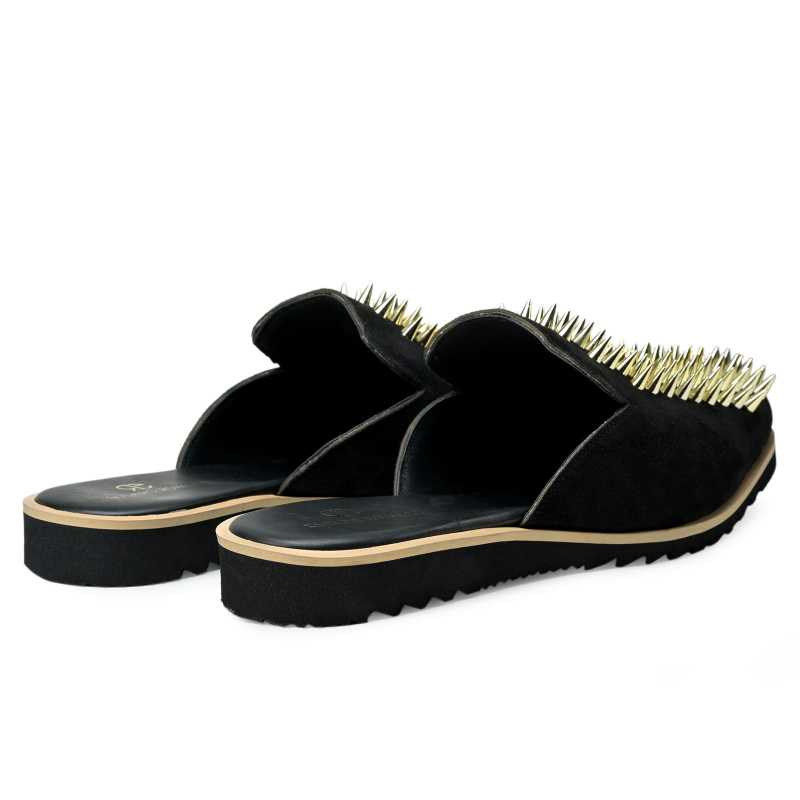 Garrett Metal Stud Slipper Mules / clearance