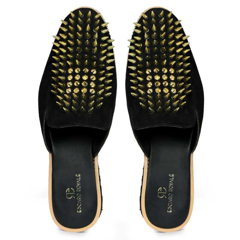 Garrett Metal Stud Slipper Mules / clearance