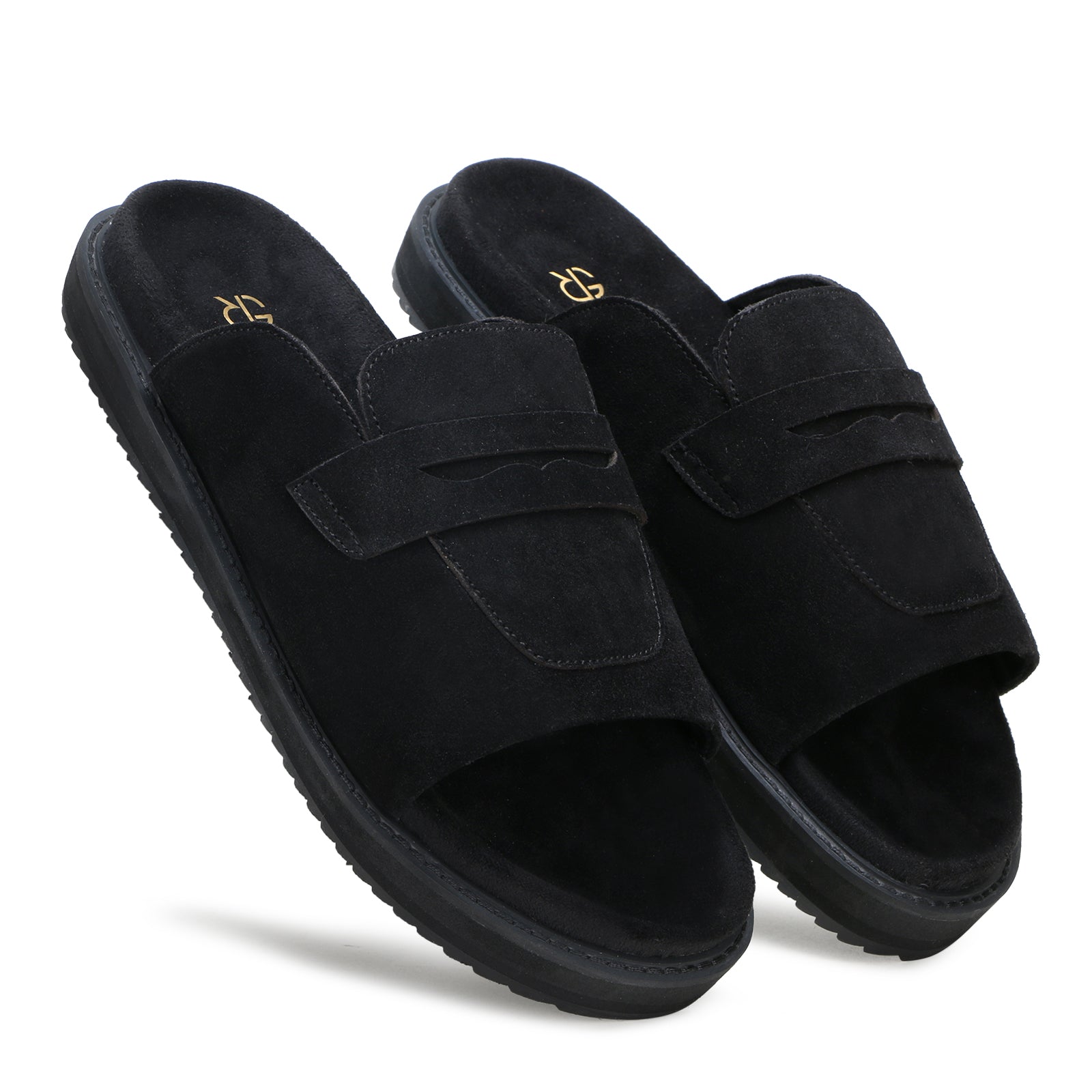 Milano Penny Sliders in Black