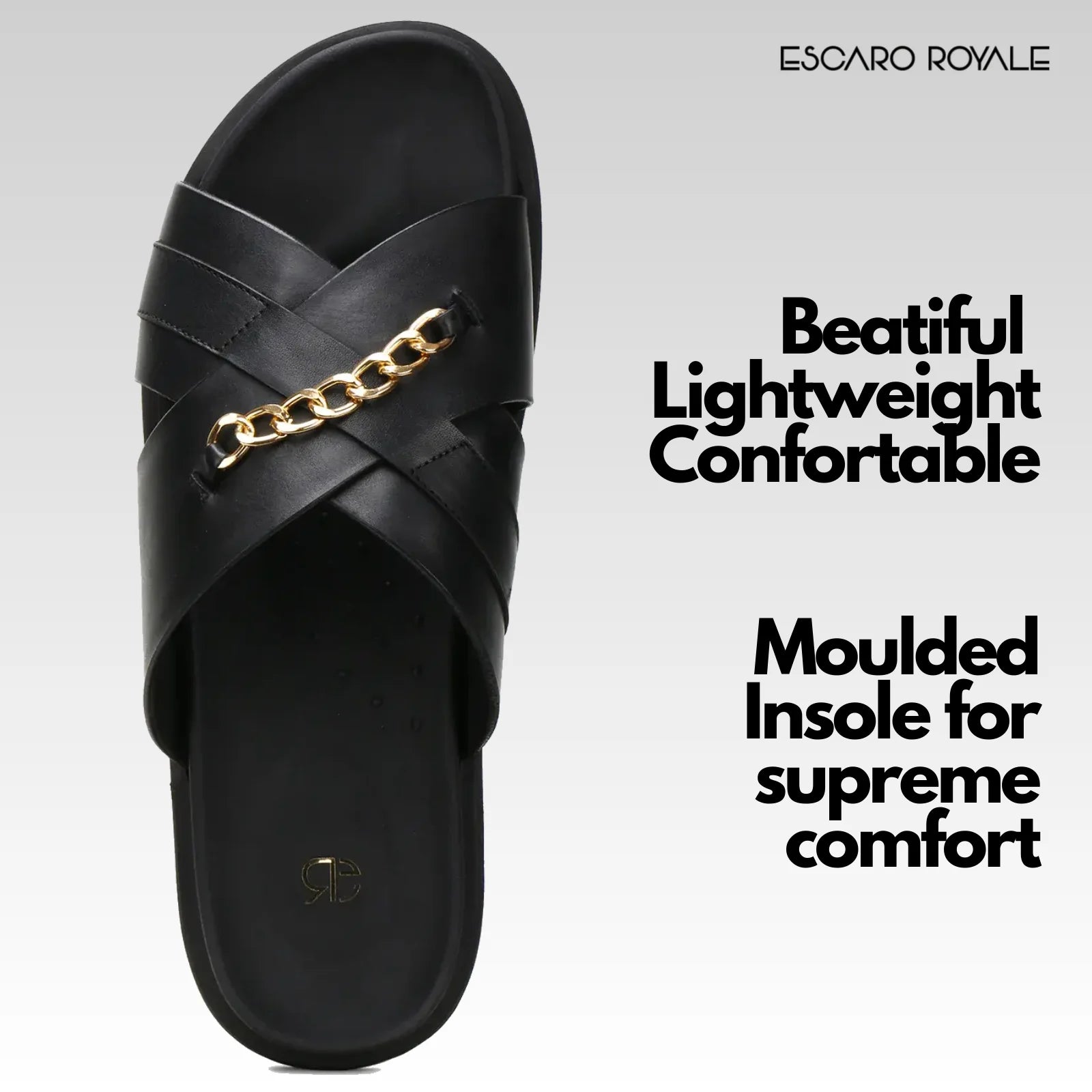 The Orchard Cross Slippers In Black