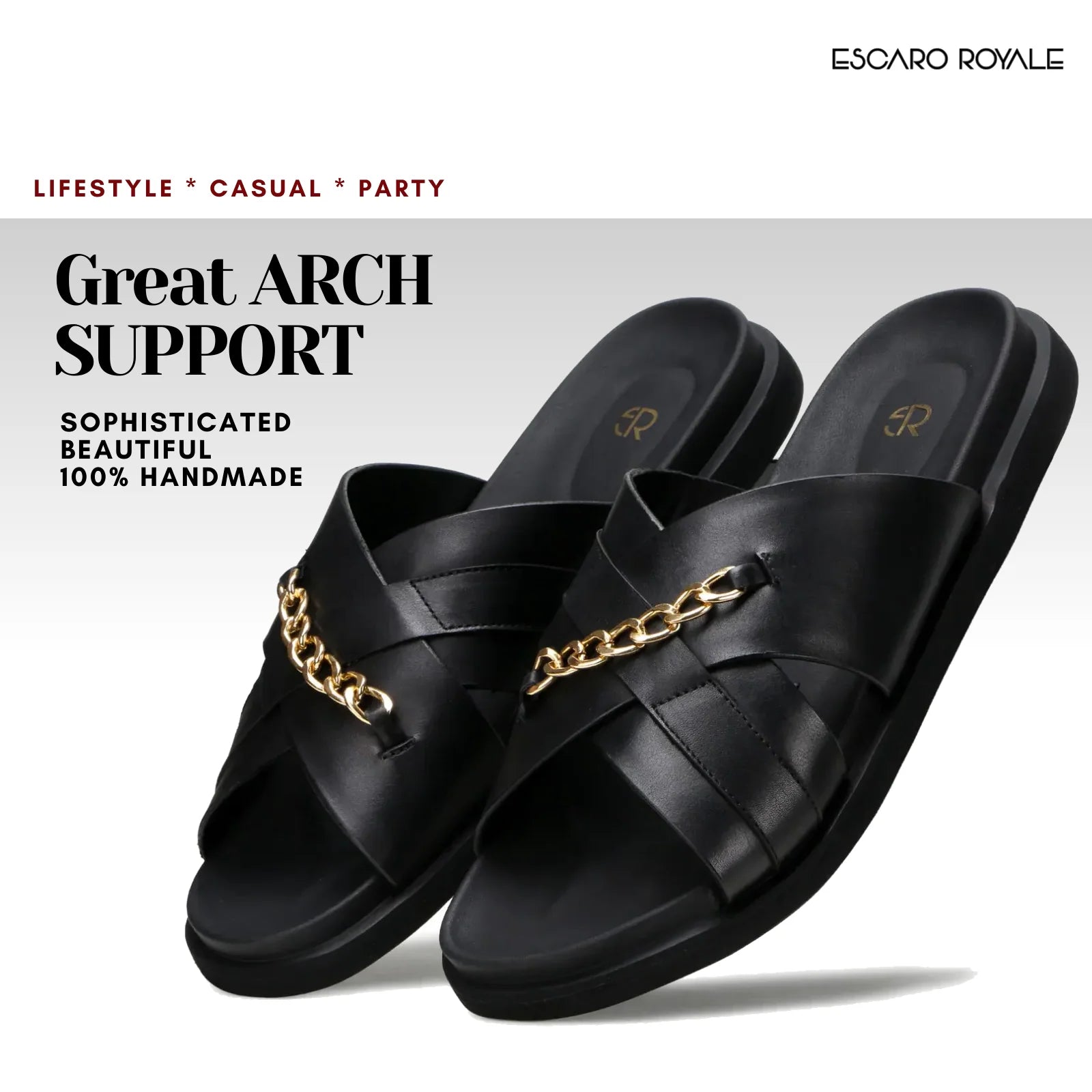 The Orchard Cross Slippers In Black