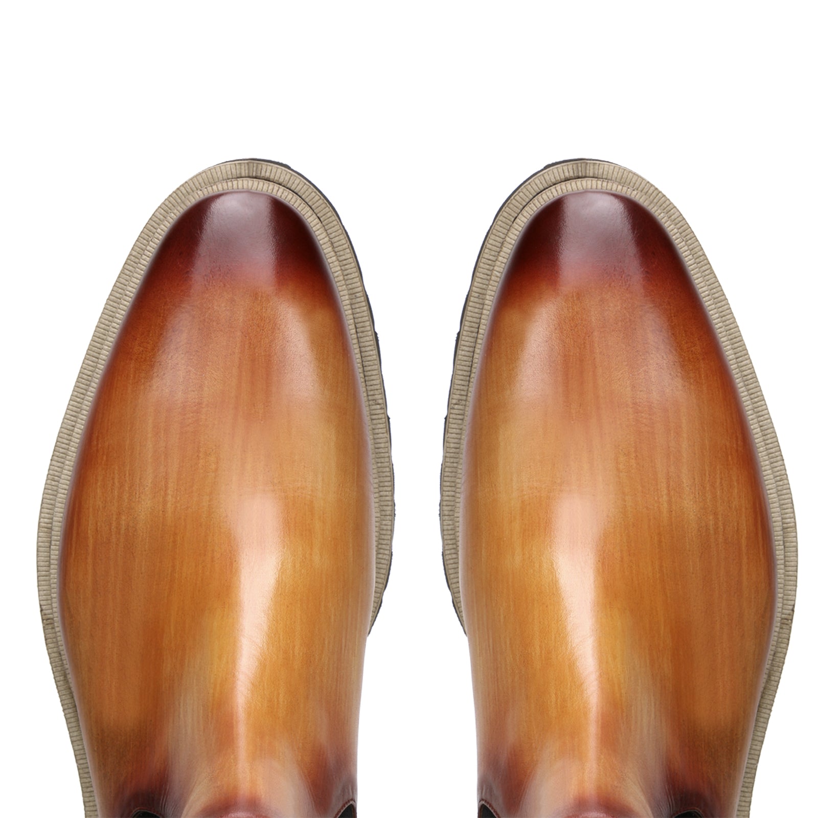 Firenze Lug Chelsea in Whisky Patina