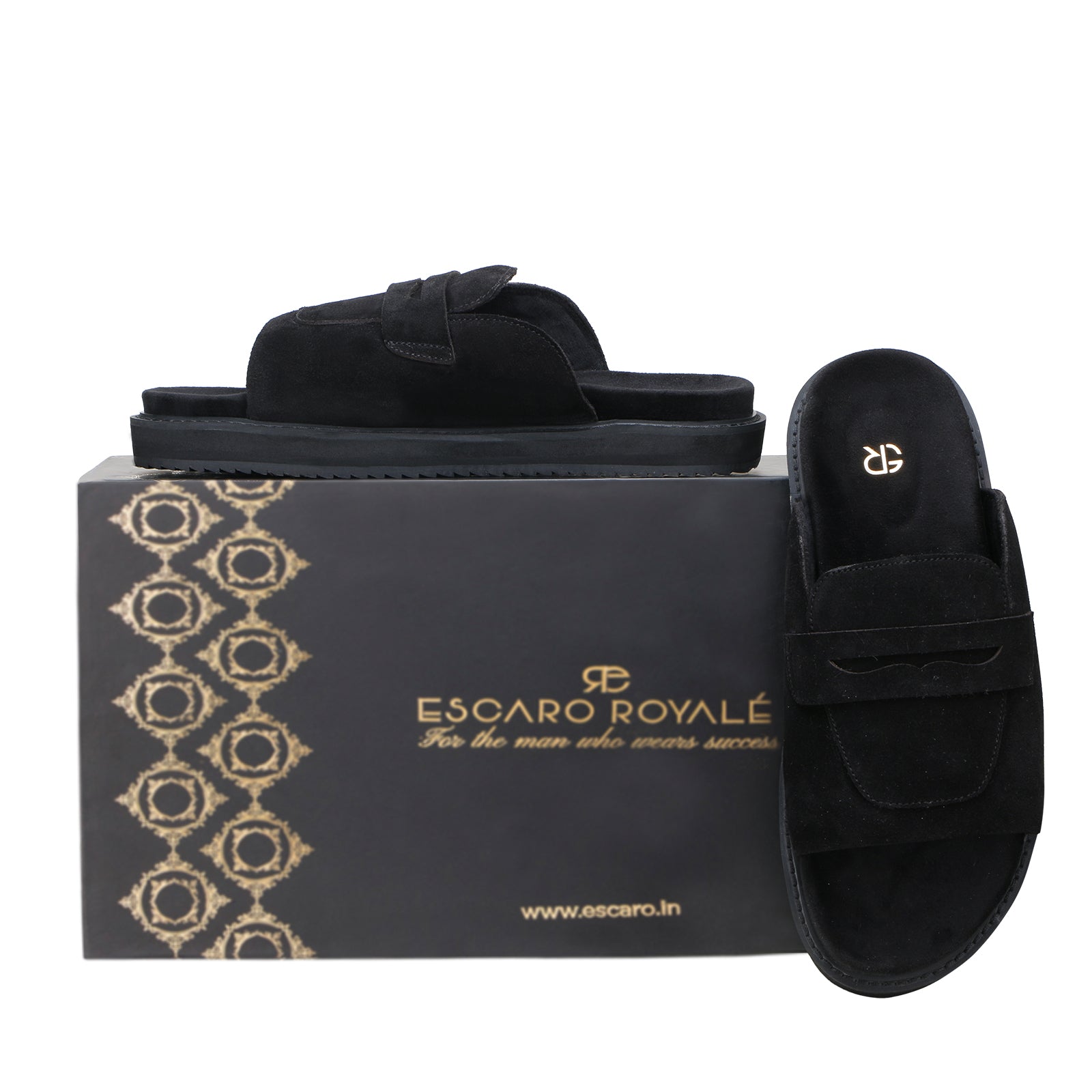 Milano Penny Sliders in Black