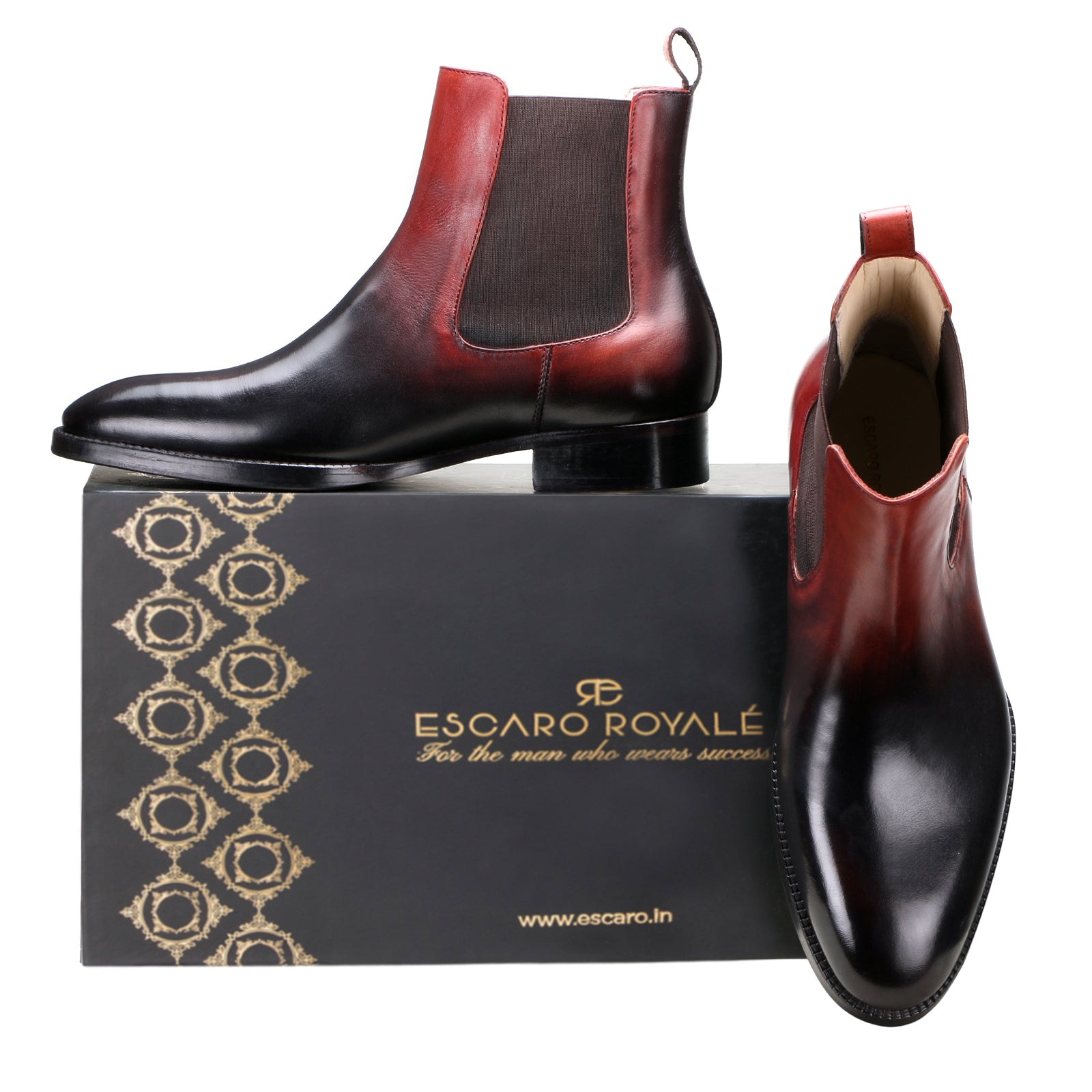 Torino Chelsea in Burgundy Noir Patina