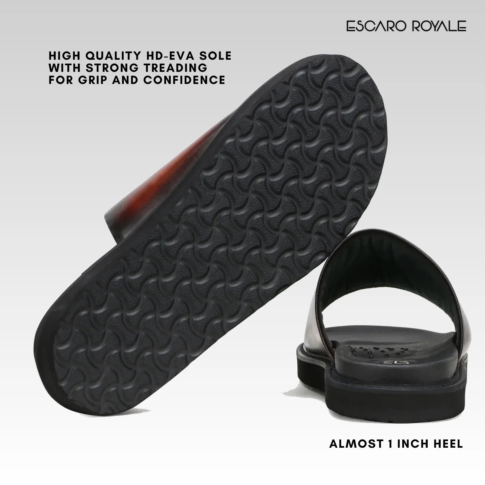 The Clarke Sliders In Patina Cognac